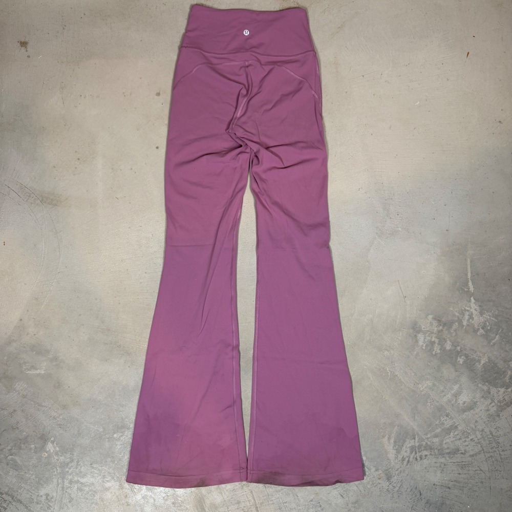 Lululemon Groove Super High-Rise Flared Pant Nulu Velvet Dust Pink Size 4